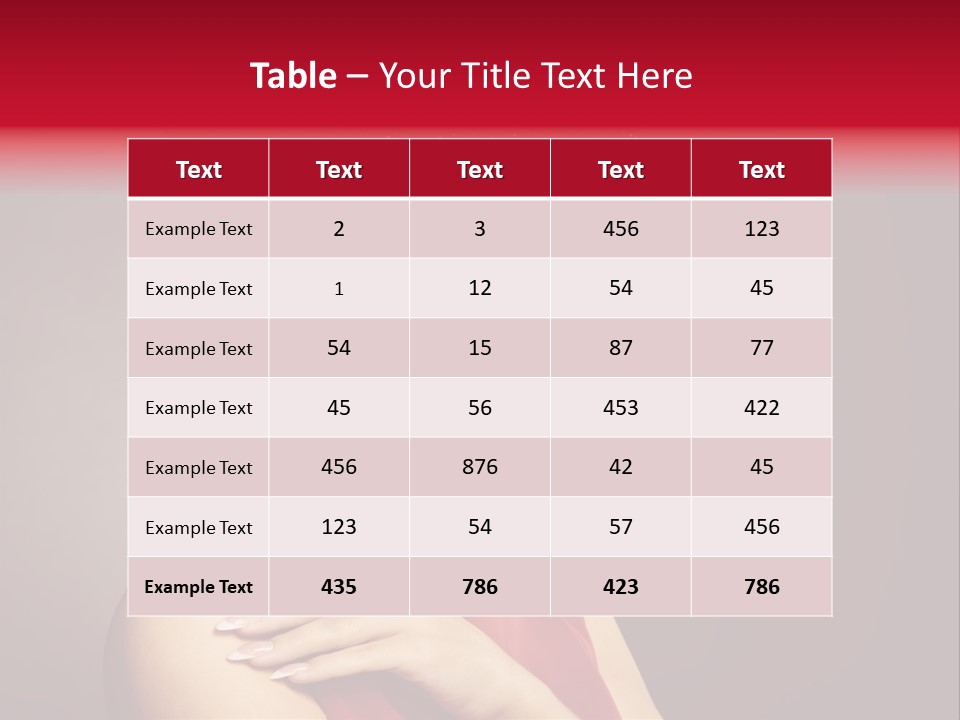 Voile Hair Wall PowerPoint Template