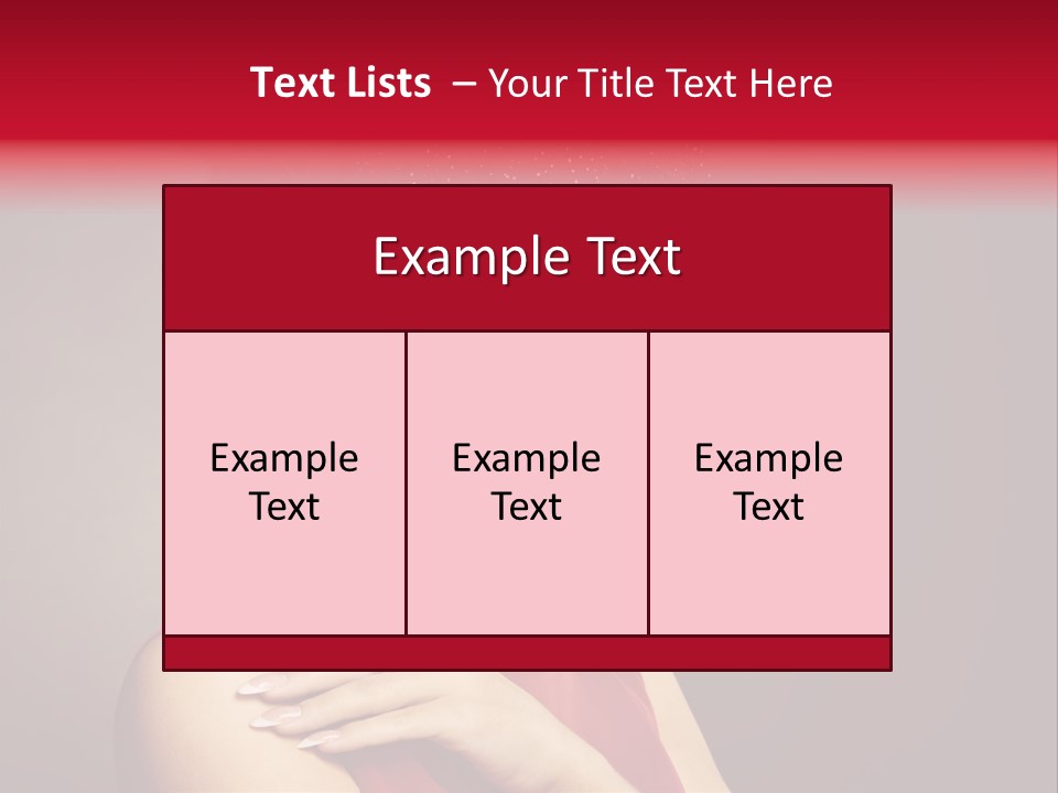 Voile Hair Wall PowerPoint Template