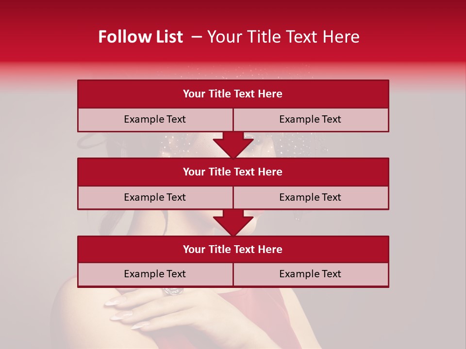 Voile Hair Wall PowerPoint Template