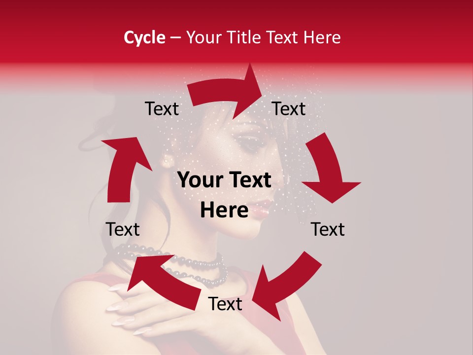 Voile Hair Wall PowerPoint Template