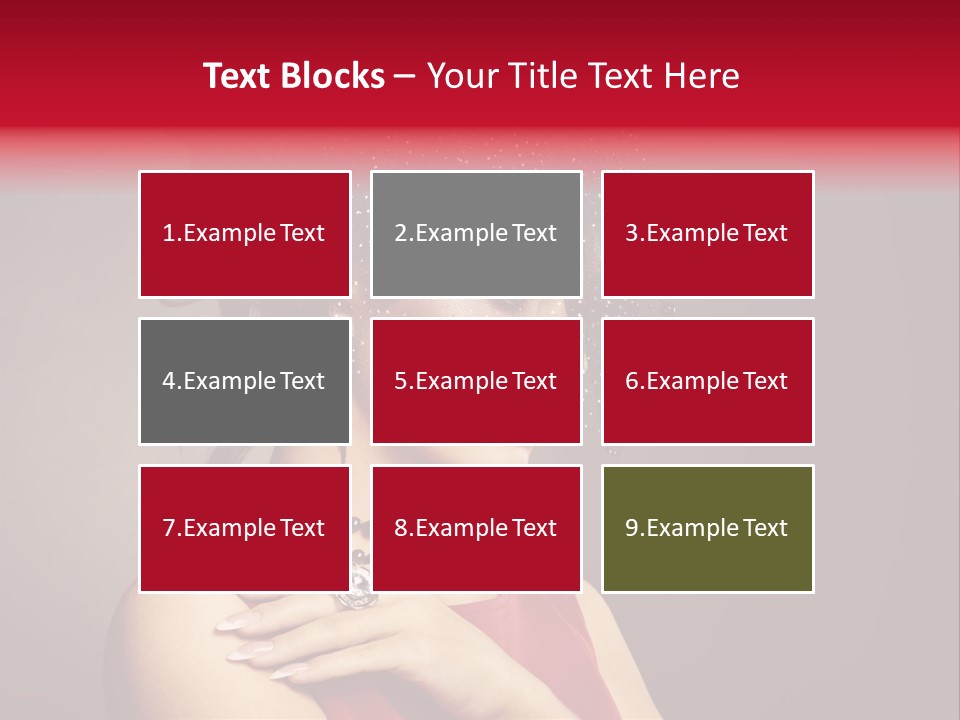 Voile Hair Wall PowerPoint Template