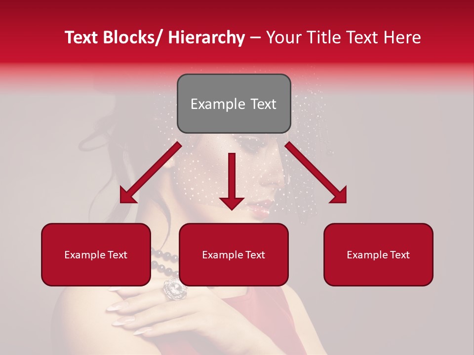 Voile Hair Wall PowerPoint Template