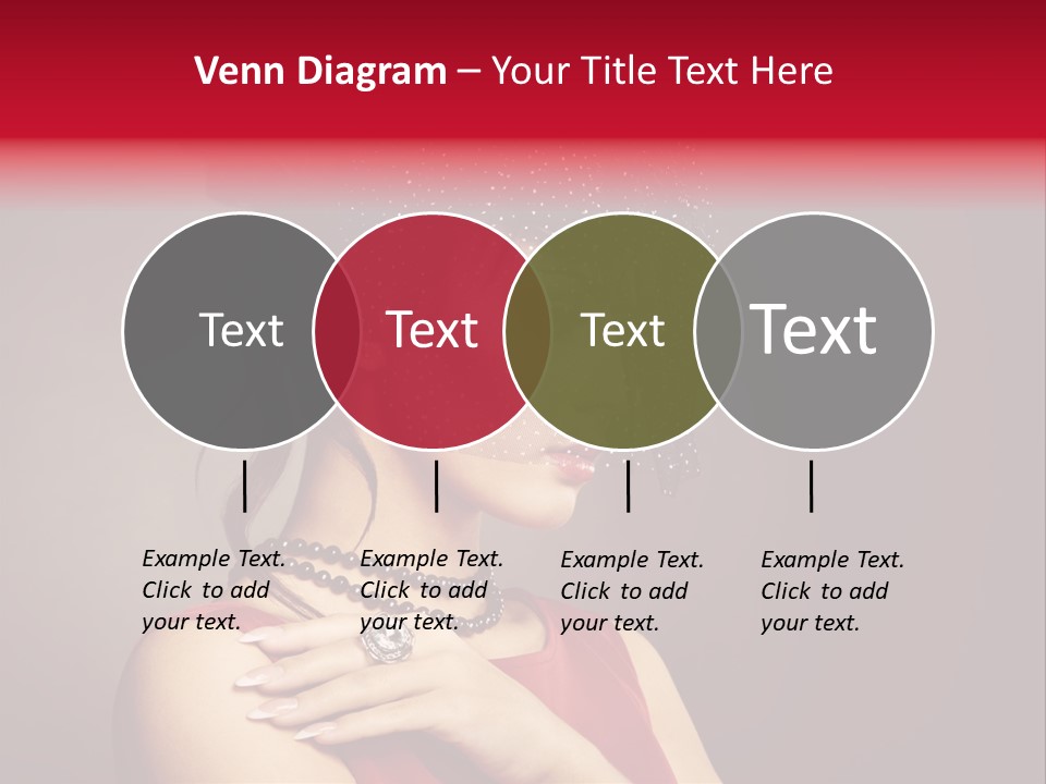 Voile Hair Wall PowerPoint Template