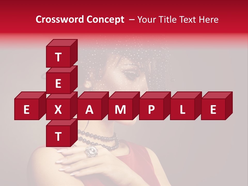 Voile Hair Wall PowerPoint Template