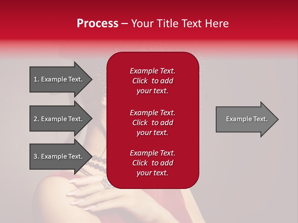 Voile Hair Wall PowerPoint Template