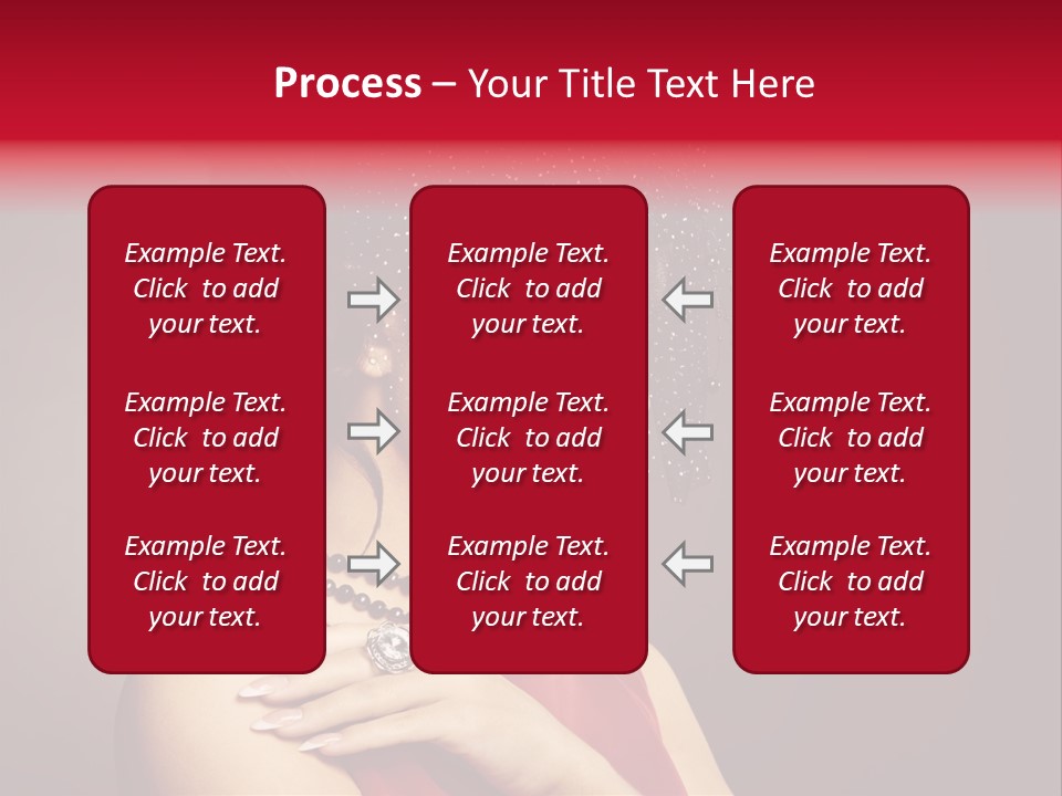 Voile Hair Wall PowerPoint Template