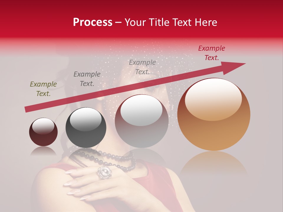 Voile Hair Wall PowerPoint Template