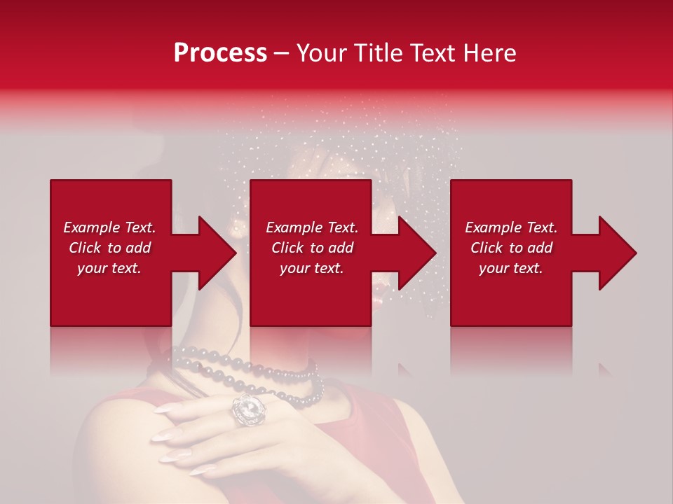 Voile Hair Wall PowerPoint Template