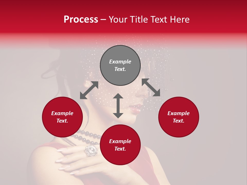 Voile Hair Wall PowerPoint Template