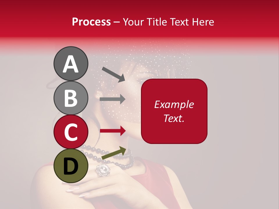 Voile Hair Wall PowerPoint Template