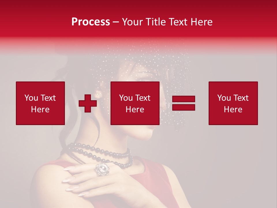 Voile Hair Wall PowerPoint Template