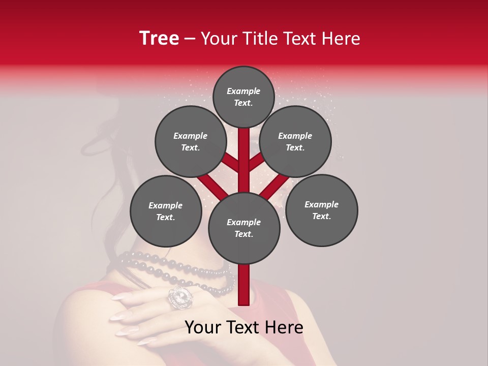 Voile Hair Wall PowerPoint Template