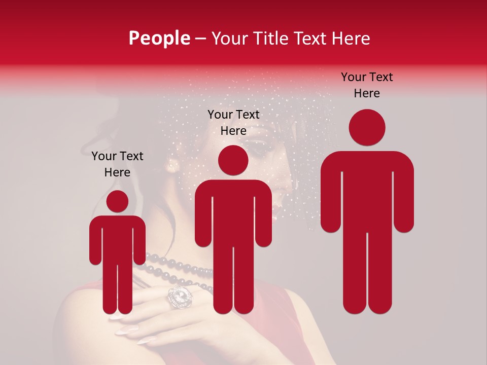 Voile Hair Wall PowerPoint Template