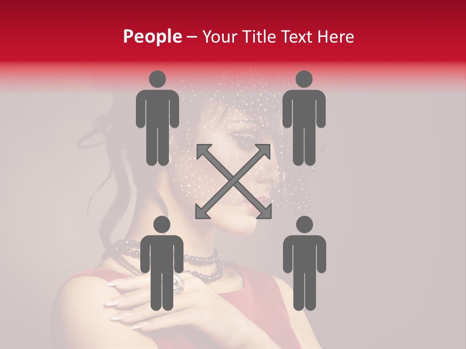 Voile Hair Wall PowerPoint Template