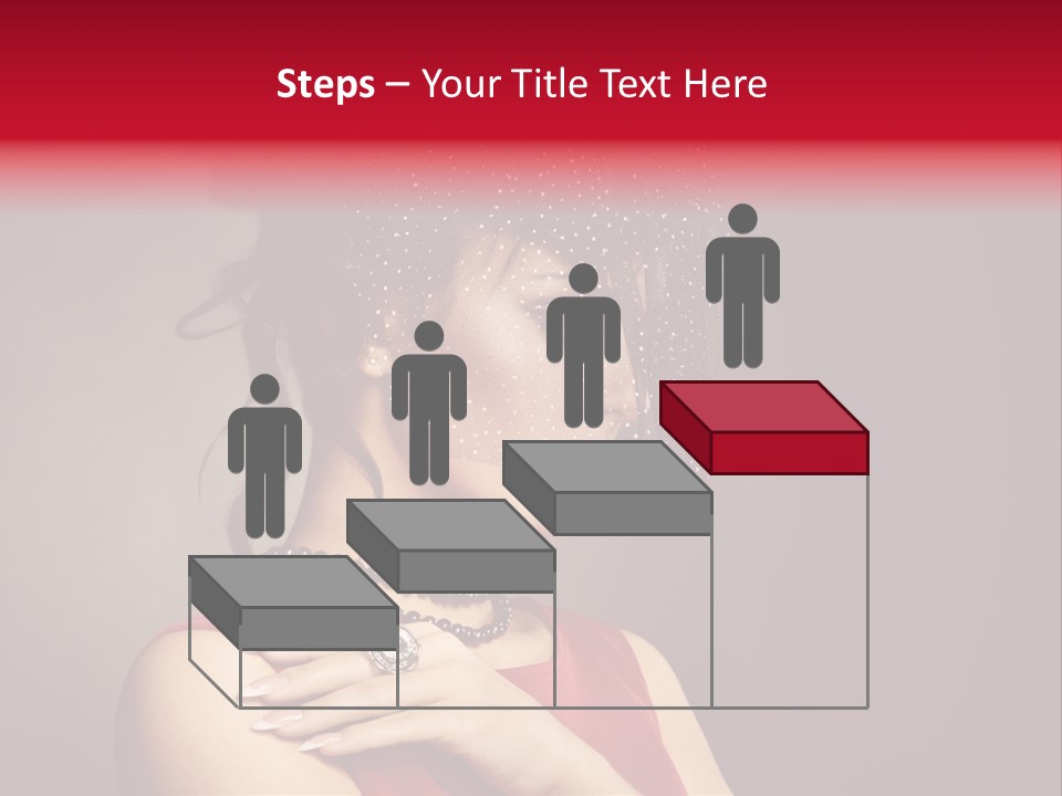 Voile Hair Wall PowerPoint Template