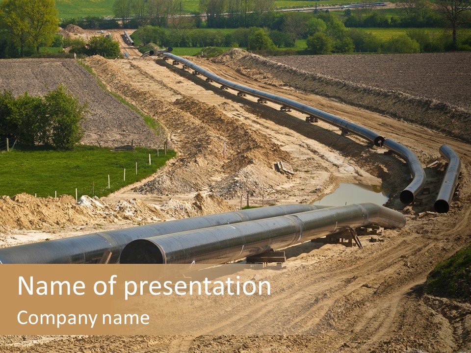 Transport Energetic Gas PowerPoint Template