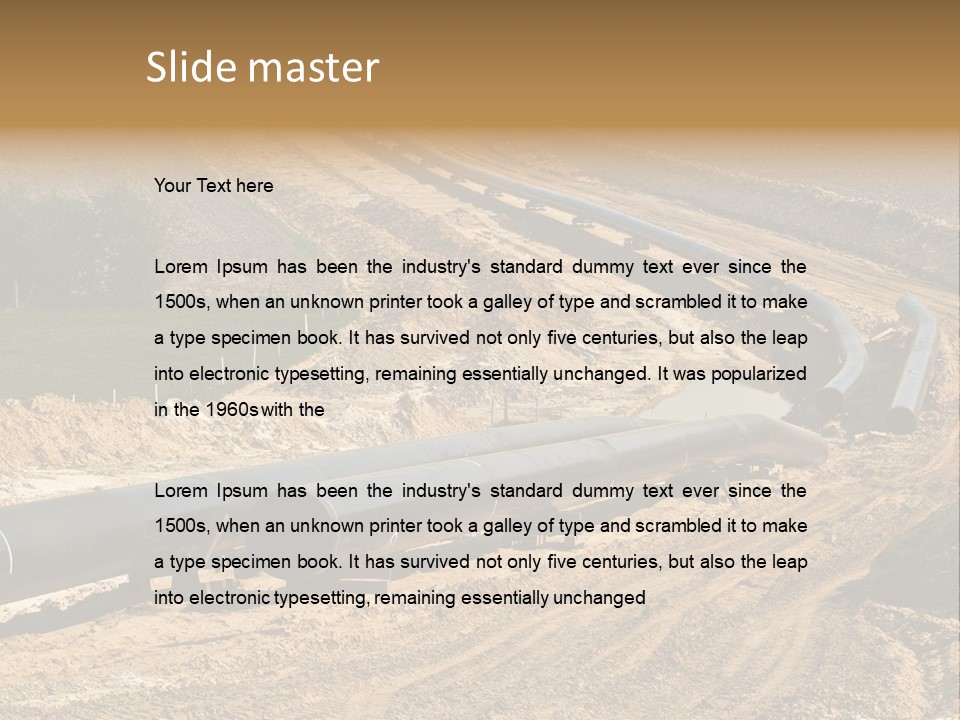 Transport Energetic Gas PowerPoint Template