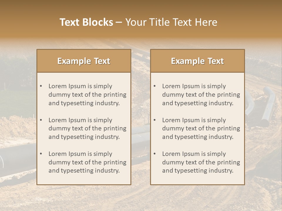 Transport Energetic Gas PowerPoint Template