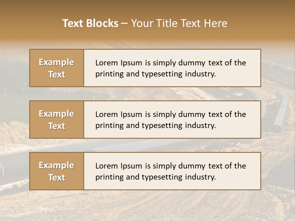 Transport Energetic Gas PowerPoint Template