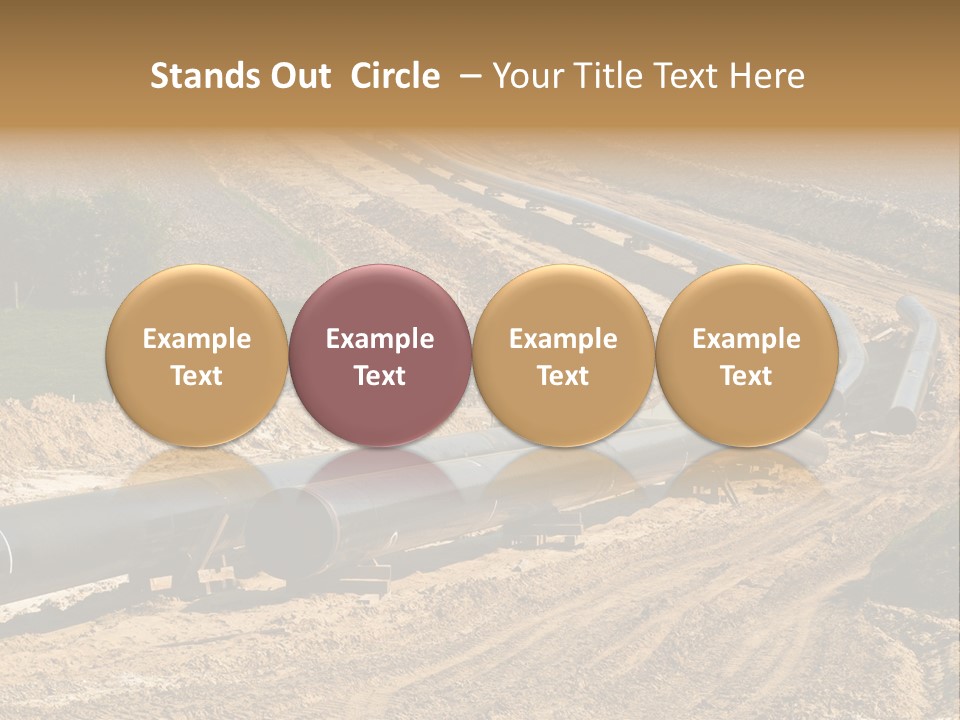 Transport Energetic Gas PowerPoint Template