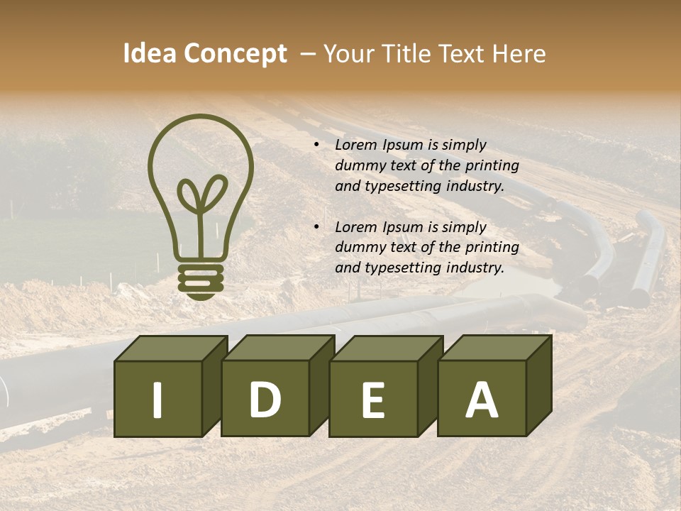 Transport Energetic Gas PowerPoint Template