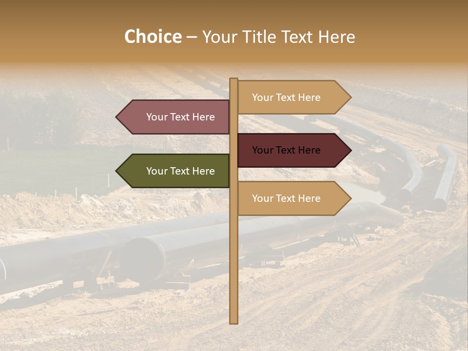Transport Energetic Gas PowerPoint Template