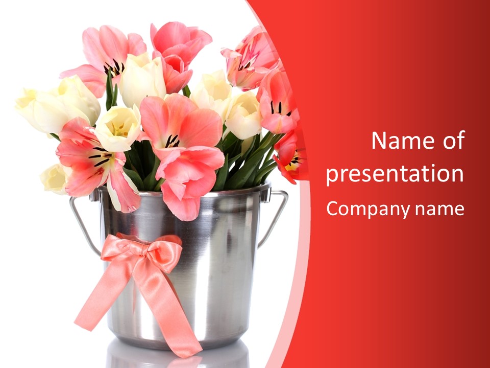 Colour Decorative Floral PowerPoint Template