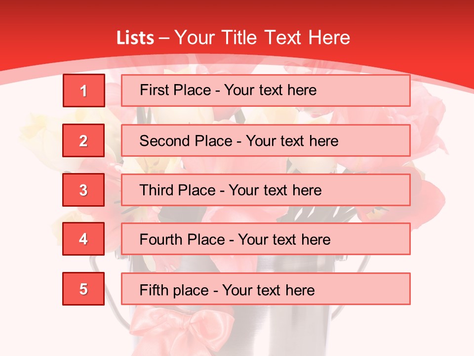 Colour Decorative Floral PowerPoint Template