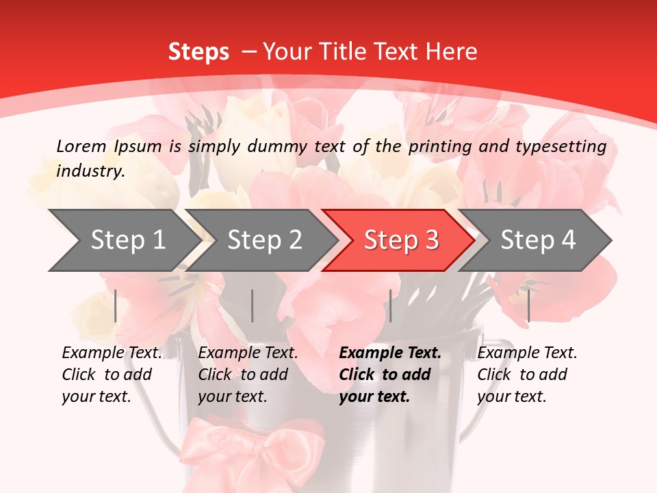 Colour Decorative Floral PowerPoint Template