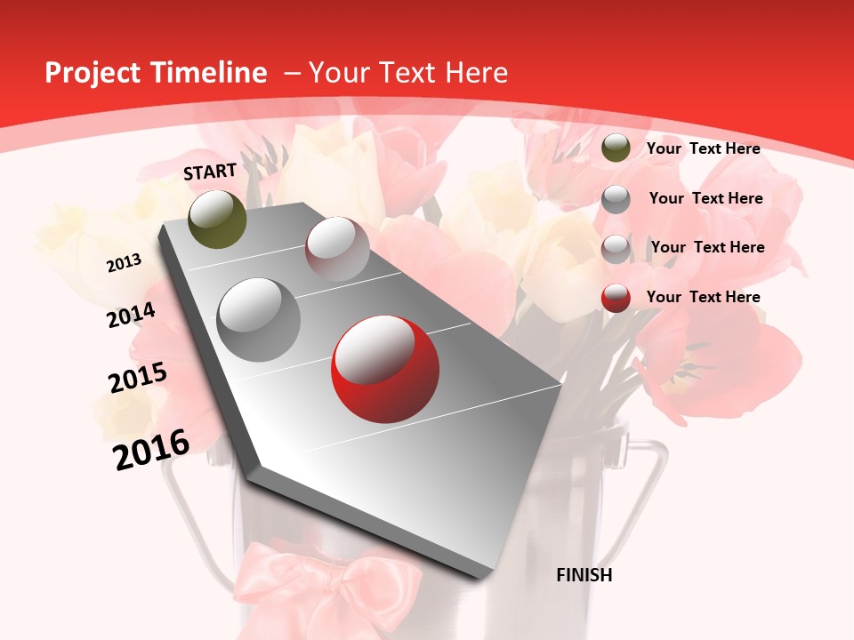 Colour Decorative Floral PowerPoint Template