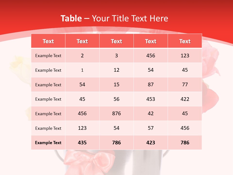 Colour Decorative Floral PowerPoint Template