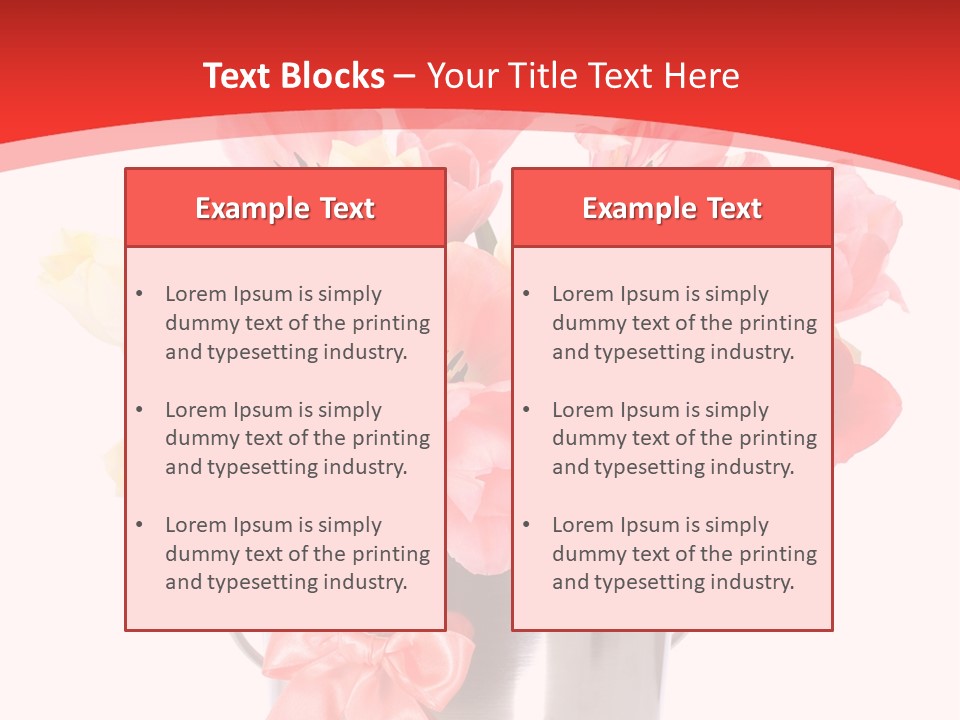 Colour Decorative Floral PowerPoint Template