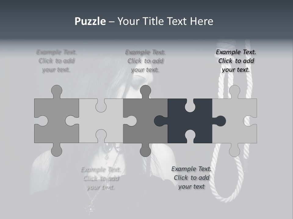 Victim Goth Loop PowerPoint Template