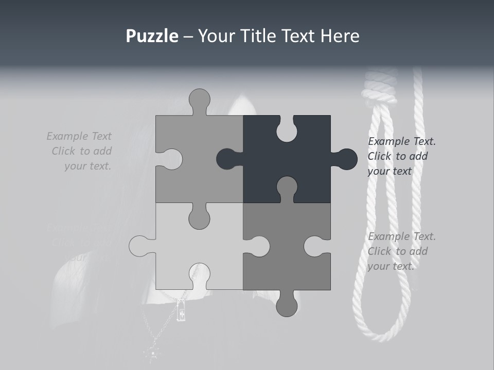 Victim Goth Loop PowerPoint Template