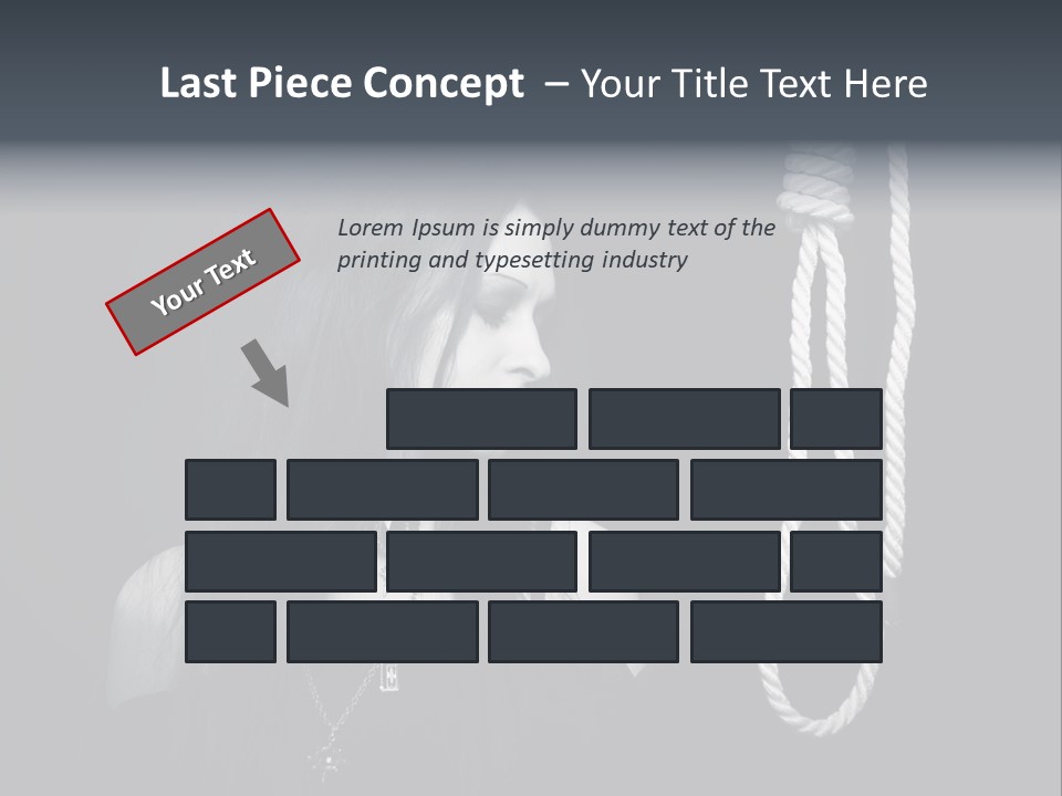 Victim Goth Loop PowerPoint Template