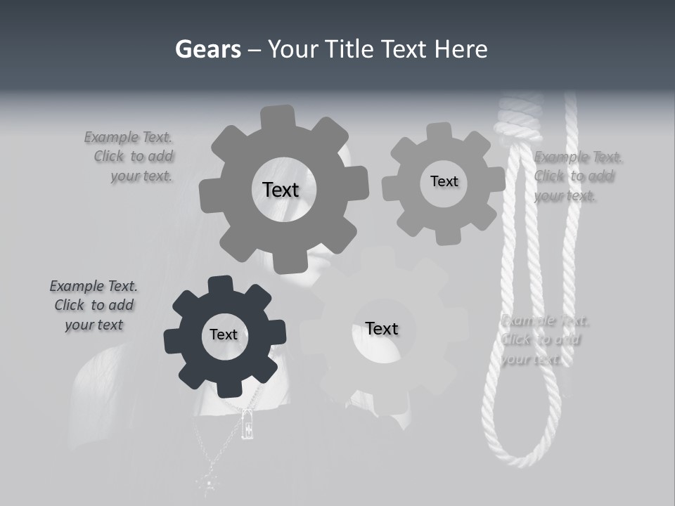 Victim Goth Loop PowerPoint Template