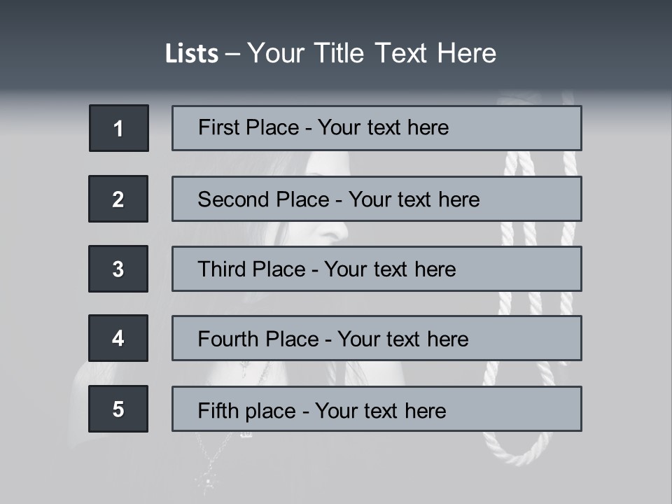 Victim Goth Loop PowerPoint Template