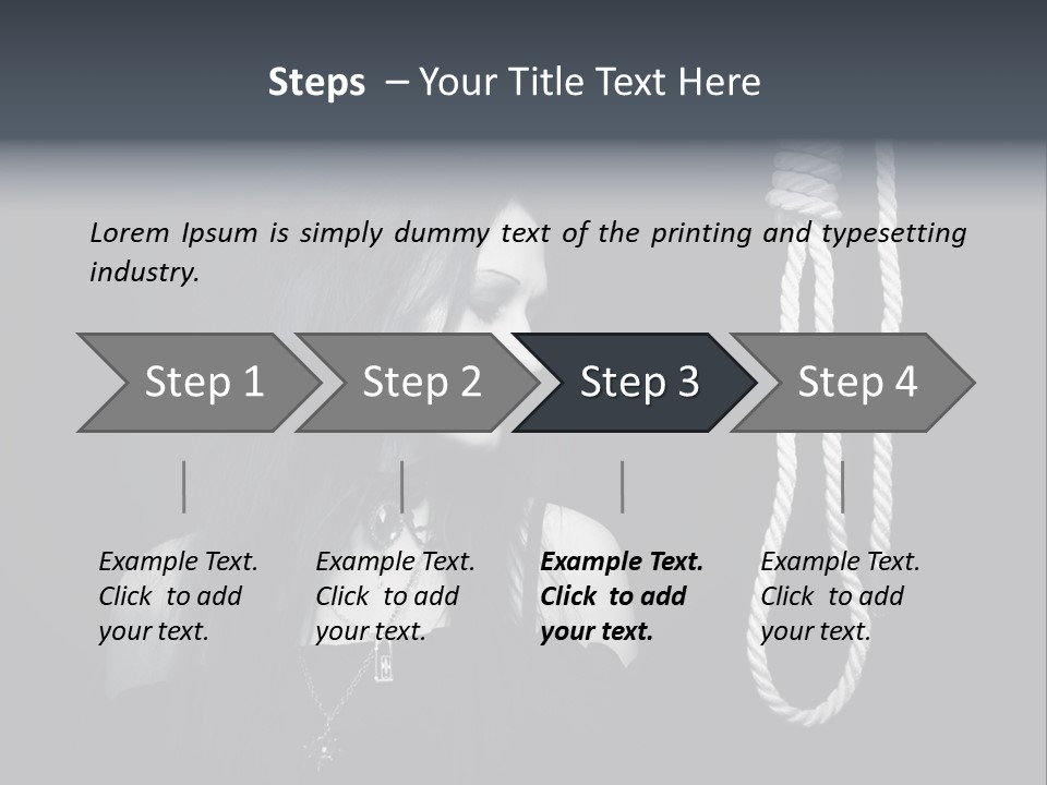 Victim Goth Loop PowerPoint Template