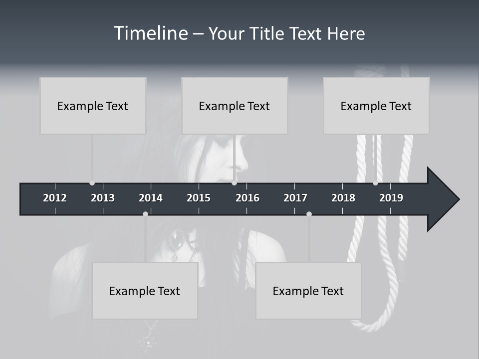 Victim Goth Loop PowerPoint Template
