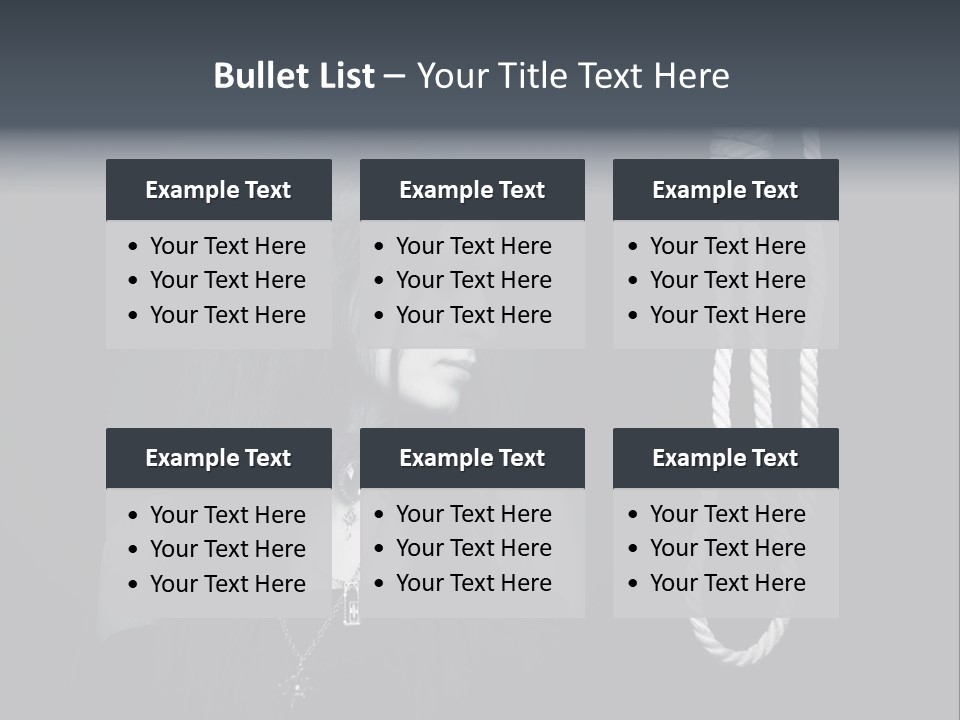Victim Goth Loop PowerPoint Template