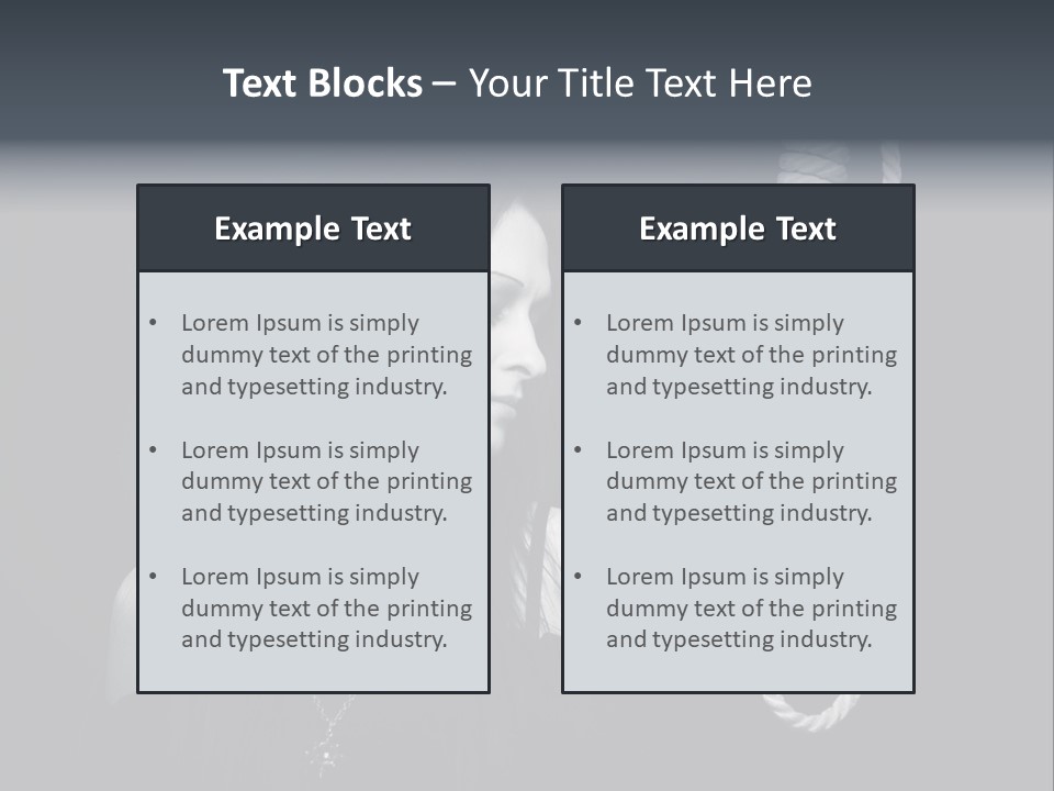 Victim Goth Loop PowerPoint Template