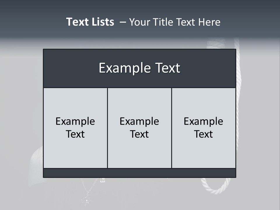 Victim Goth Loop PowerPoint Template
