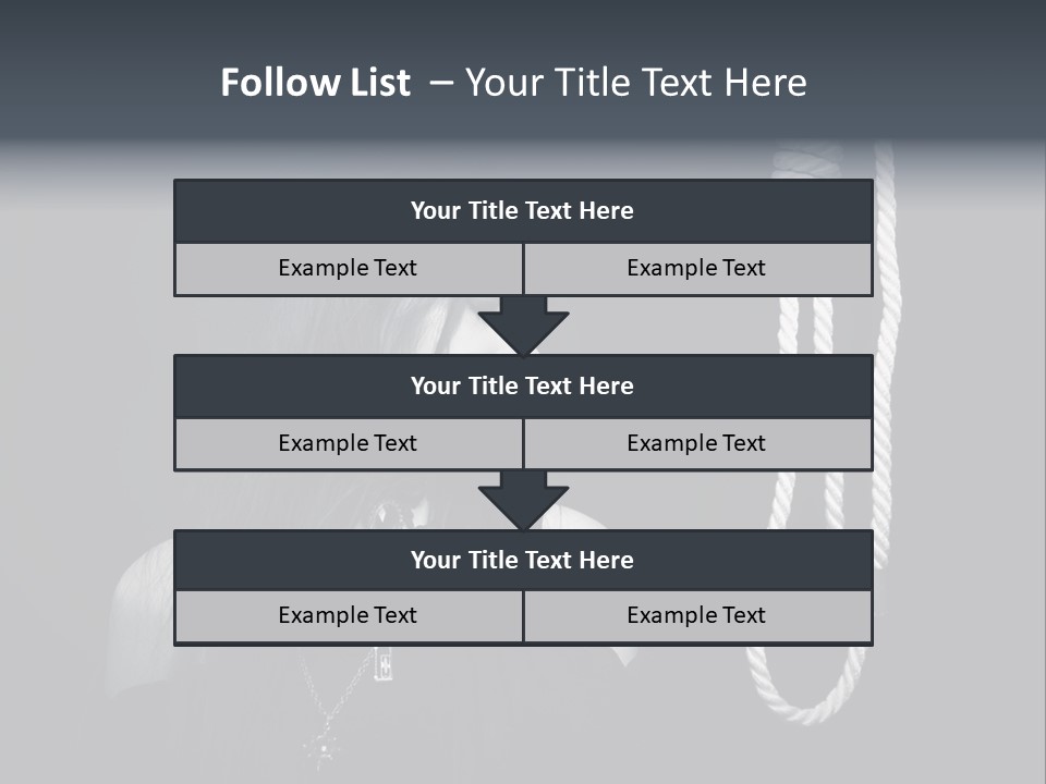 Victim Goth Loop PowerPoint Template