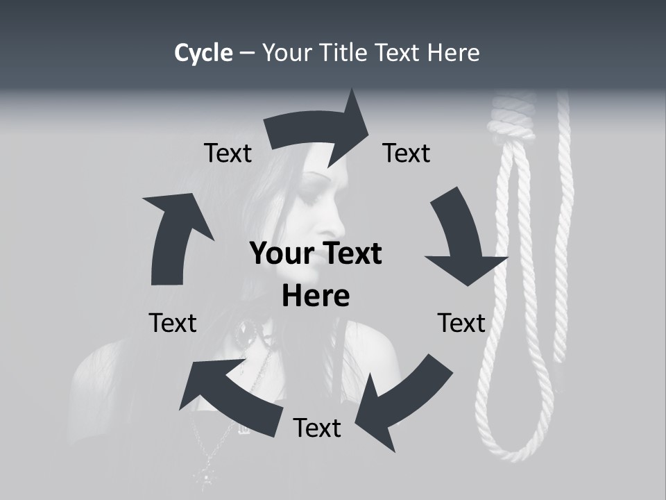 Victim Goth Loop PowerPoint Template