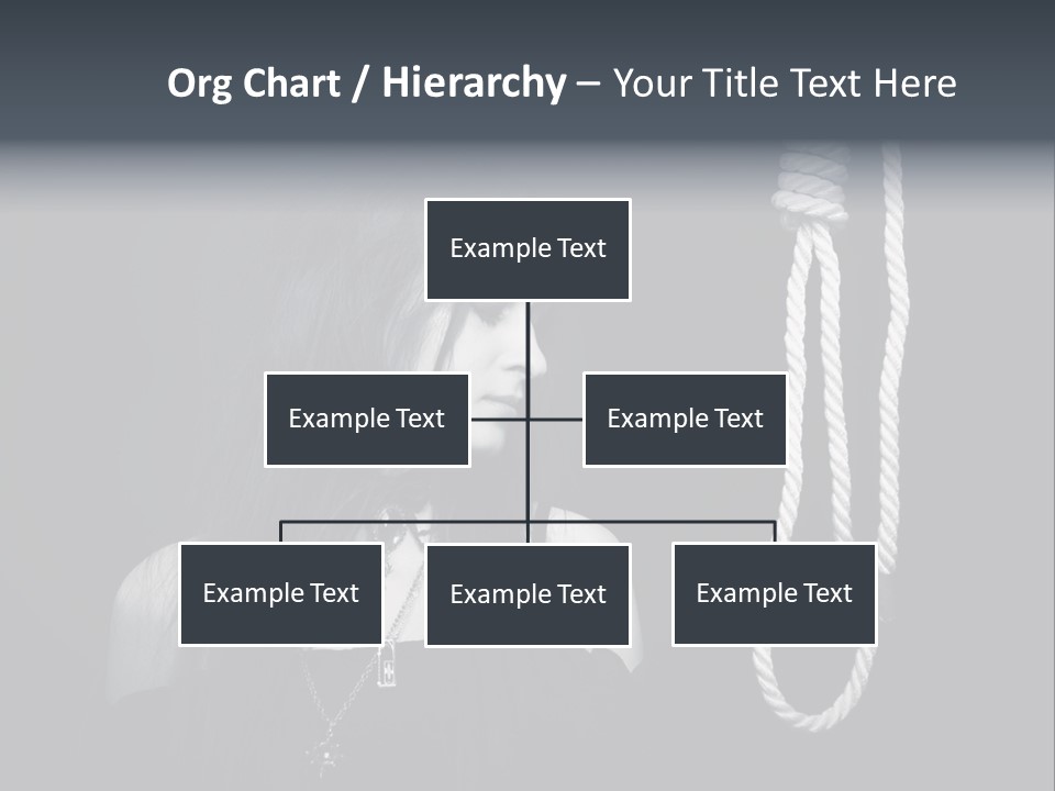 Victim Goth Loop PowerPoint Template