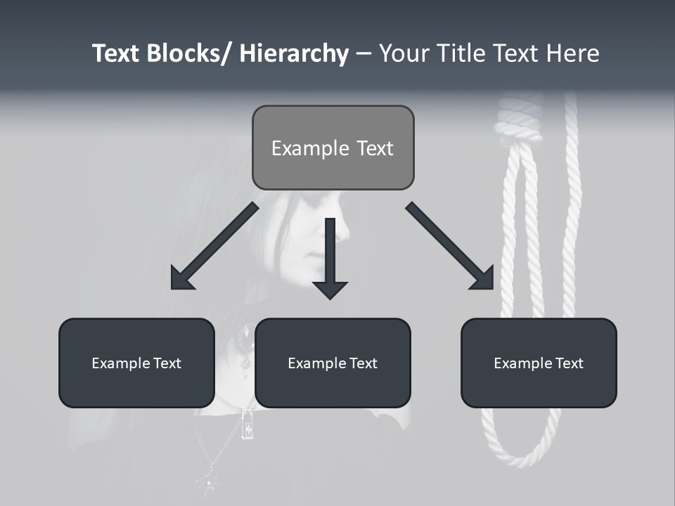 Victim Goth Loop PowerPoint Template