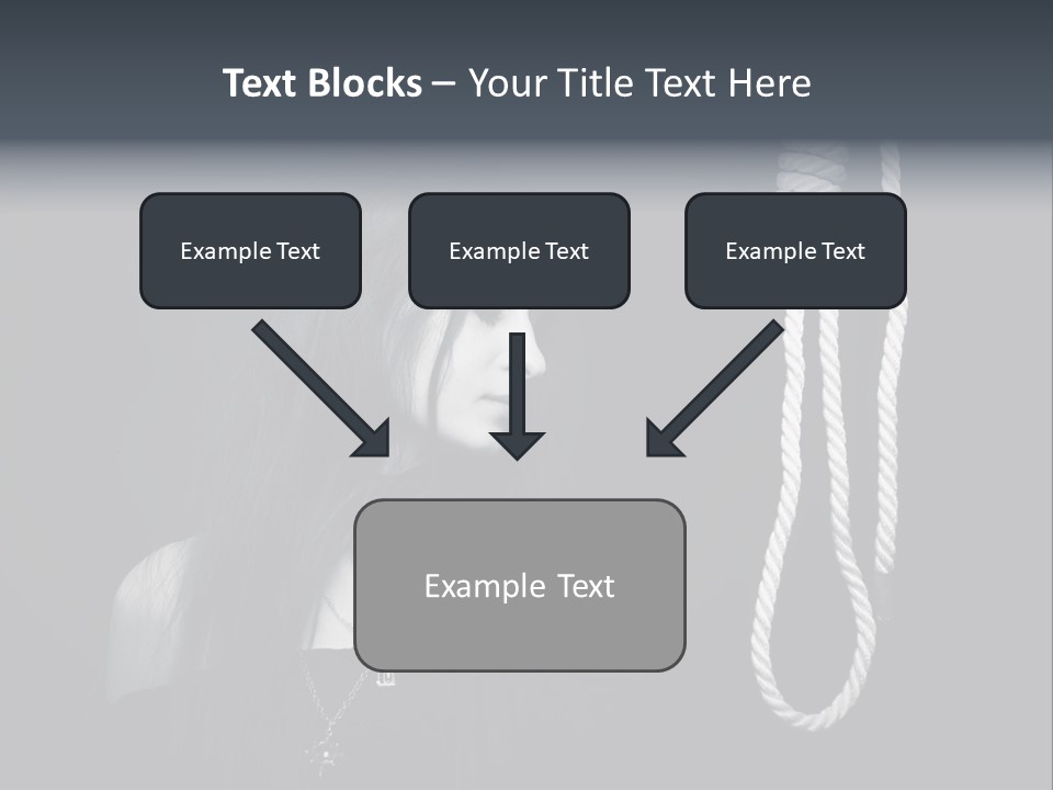Victim Goth Loop PowerPoint Template