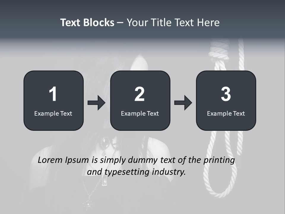 Victim Goth Loop PowerPoint Template