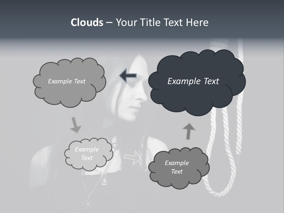 Victim Goth Loop PowerPoint Template
