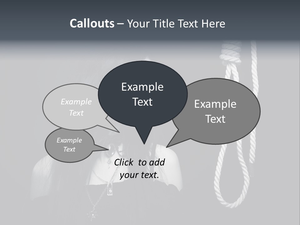 Victim Goth Loop PowerPoint Template